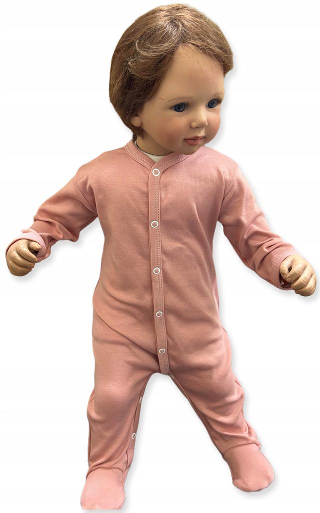 Romper Full Zipper 50 Pajamas for a Preschooler Smooth Powder Pink