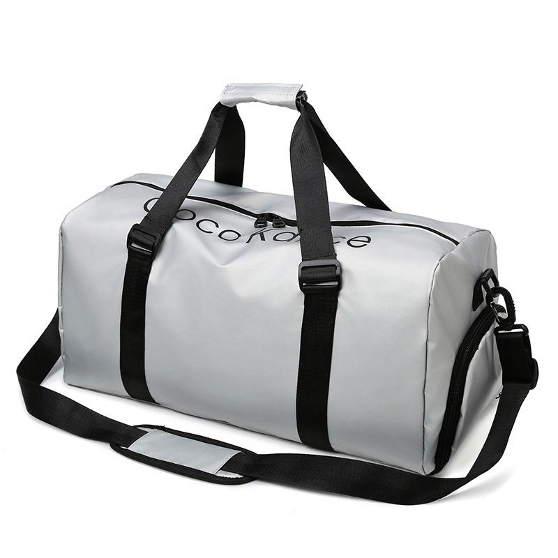 Fitness bag Men's wet and dry separation training Sports bag Handheld luggage bag Short trip bag Independent shoe compartment Swimming bag