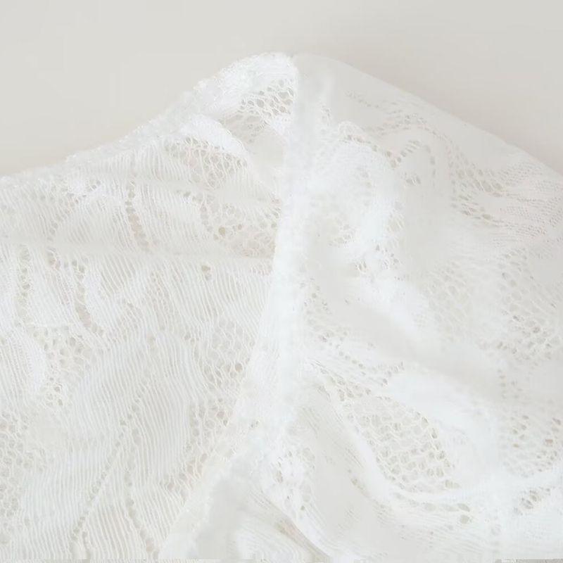 Kaslead New Arrival Women's Clothing Fashion Style Lace Cardigan Long Sleeves Tops Casual Pants Suit