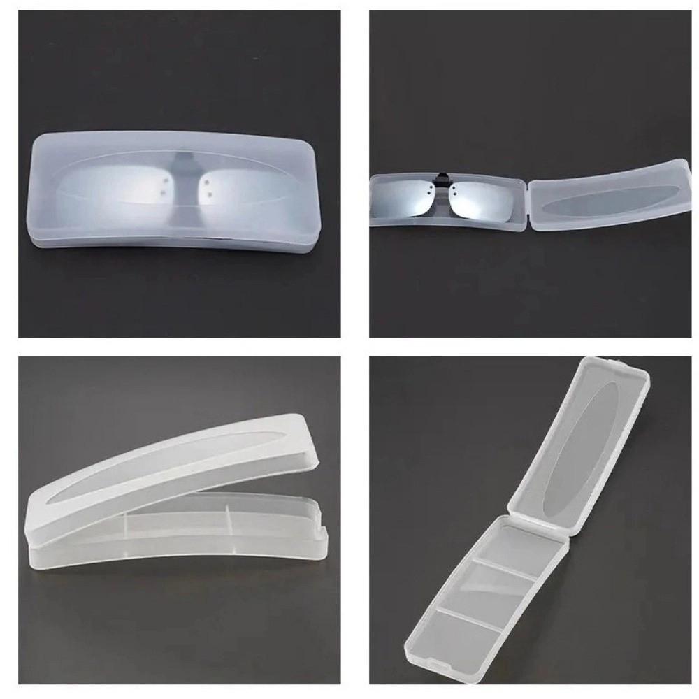 Transparent Glasses Case Frosted Eyeglasses Case Portable Glasses Storage  for Travel Daily
