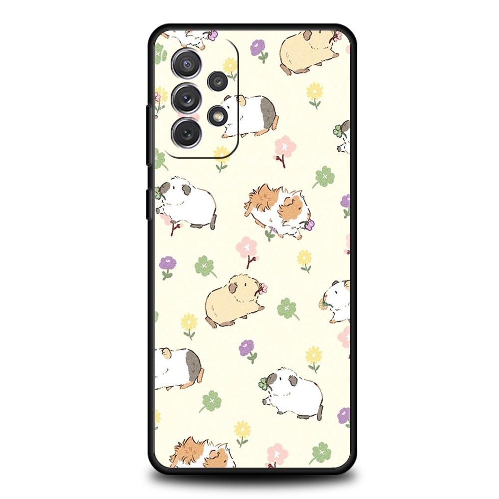 Animal Guinea Pig Cavy Cute Phone Case For Samsung A15 A13 A51 A71 A41 A31 A21S A03S A05 A35 A55 A23 A25 A33 A53 A73 5G Cover