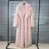 Womens Faux Fur Coat Longline Blazer Style Winter Warmth Streetwear Fashion