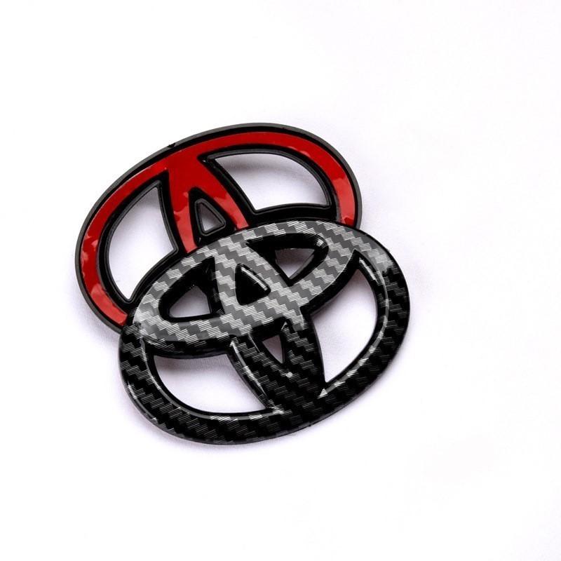 65X47MM Car Steering Wheel Center Emblem Logo Sticker For Toyota Corolla Yaris Aygo Prius RAV4 Crown CHR Camry Auris Verso