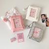 Portable INS Bow Kpop Photo Album Mini 3 Inch Idol Binder Photo Card with 10Pages Inner Sheets Photo Storage Album