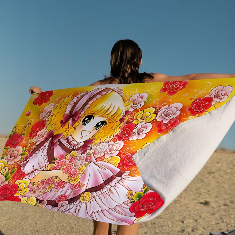 Anime Manga C-Candy C-Candy Microfiber Blanket Quick Drying Beach Towels Oversized Printing Super Absorbent Pool Towel Blanket