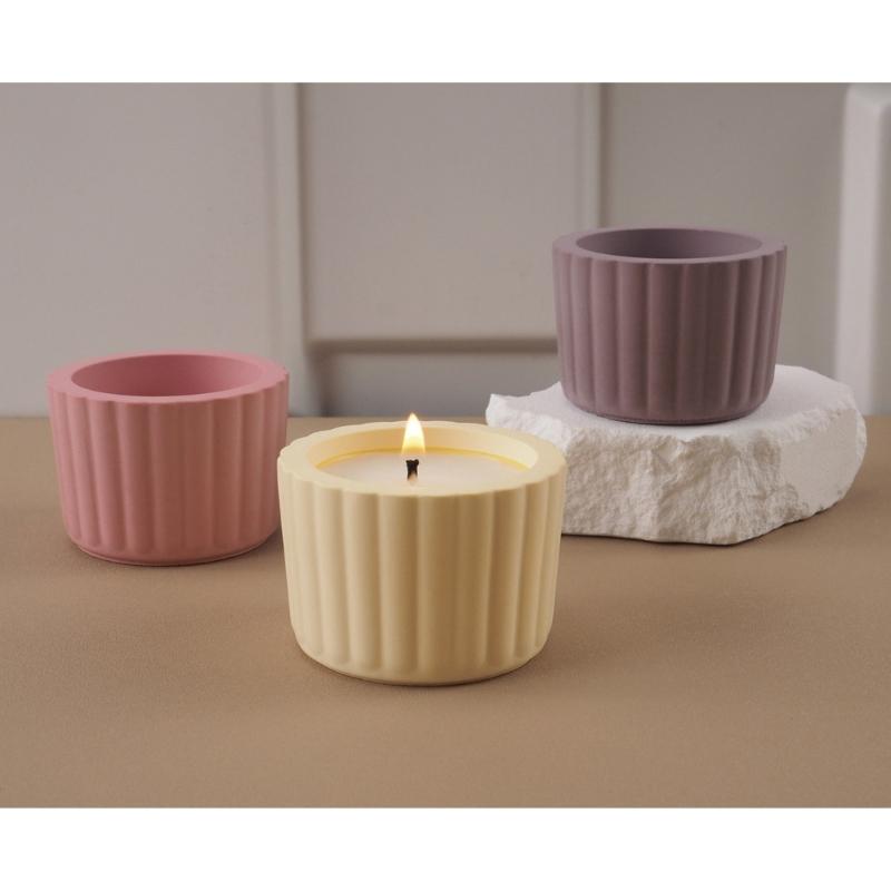 Creative Silicone Mold for DIY Crystal Cement Cup Exquisite Gypsum Candle Cup Silicone Mold