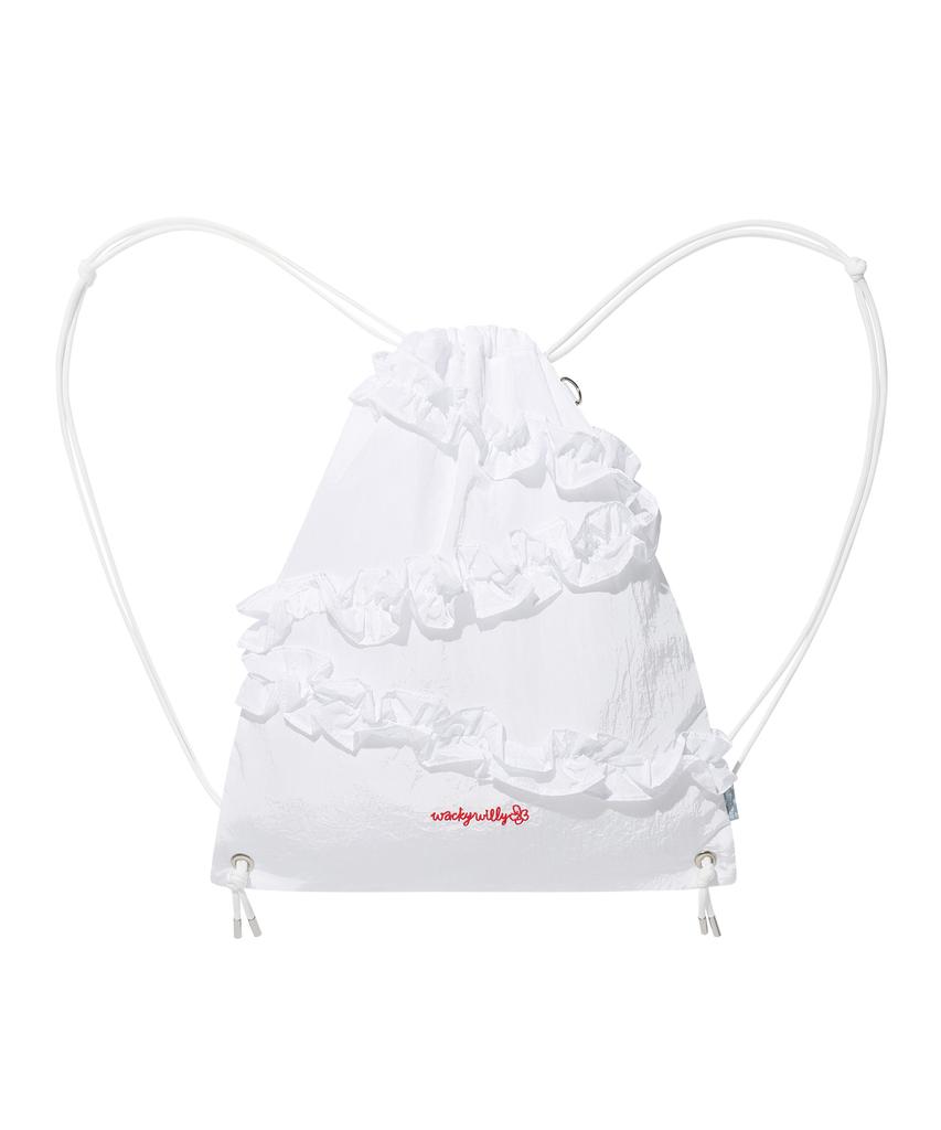 Wacky Willy Women'S Frill Gym Sack White