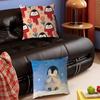 Cute Penguin Cushion Cover Car Throw Pillow Case For Sofa Car Christmas Gift 40x40cm 45x45cm