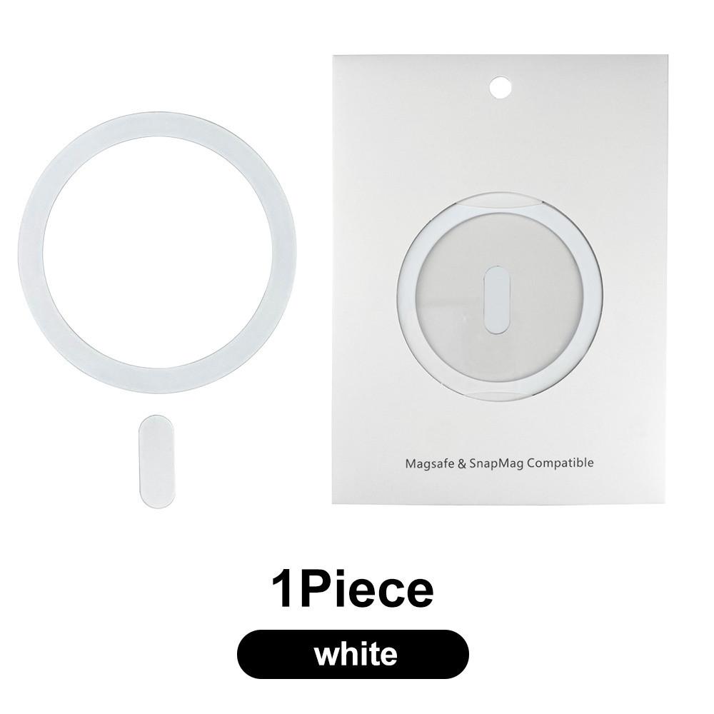 

HdoorLink универсальное магнитное металлическое кольцо для беспроводного зарядного устройства MagSafe, наклейка из нержавеющей стали, магнит, автомобильный держатель для телефона, мини-наклейка белый