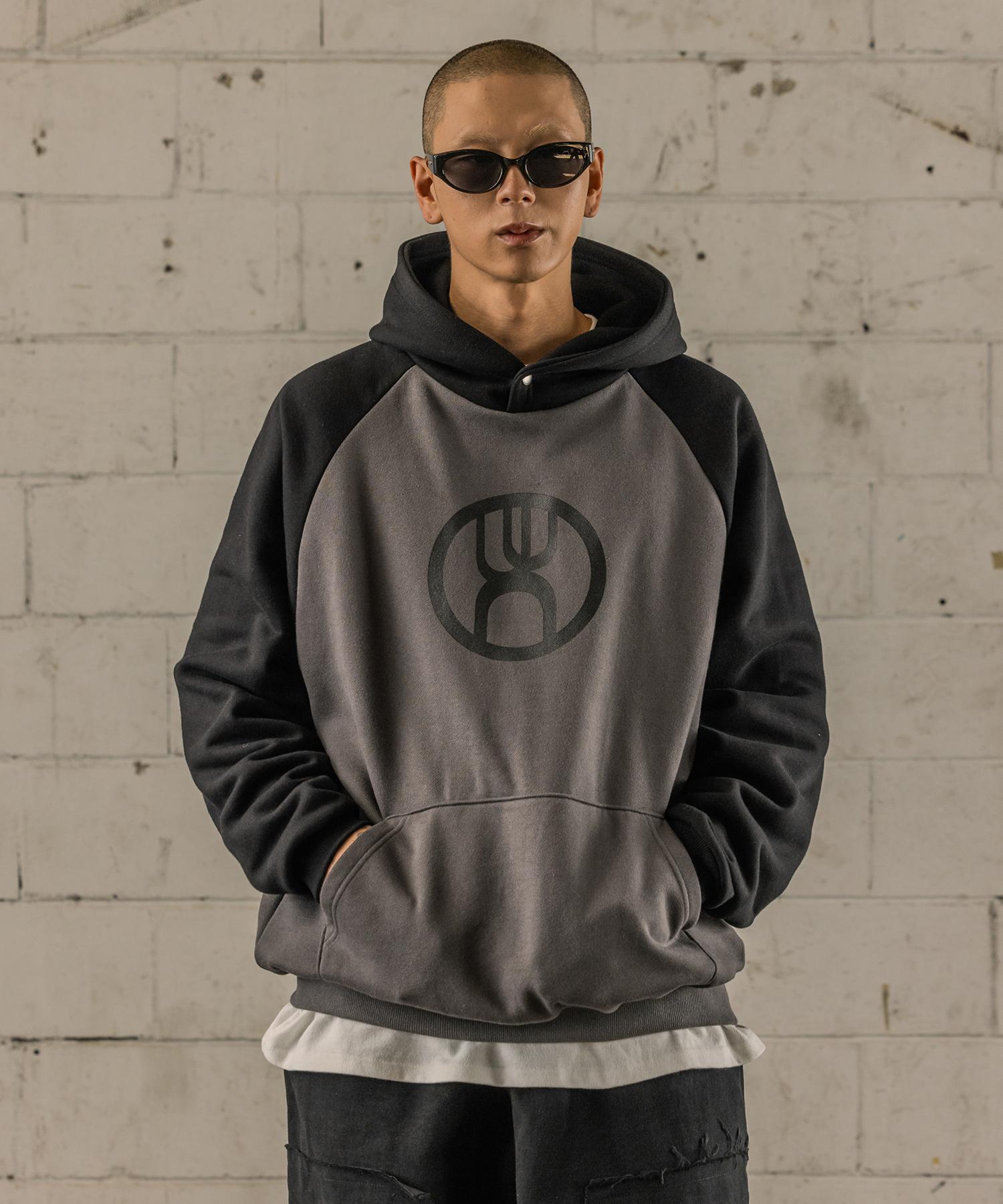 Burning Capone Bc Reglan Logo Hoodie Charcoal Charcoal/Fresh