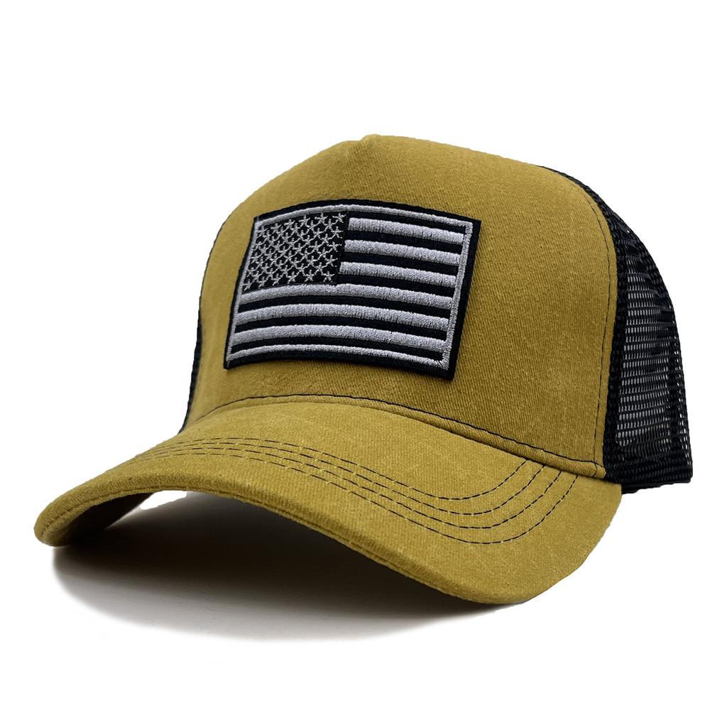 Hut Herren Sommer Amerikanische Flagge Kappe Sonnenschutz Sonnenhut Outdoor Sport Bergsteigen Baseballkappe