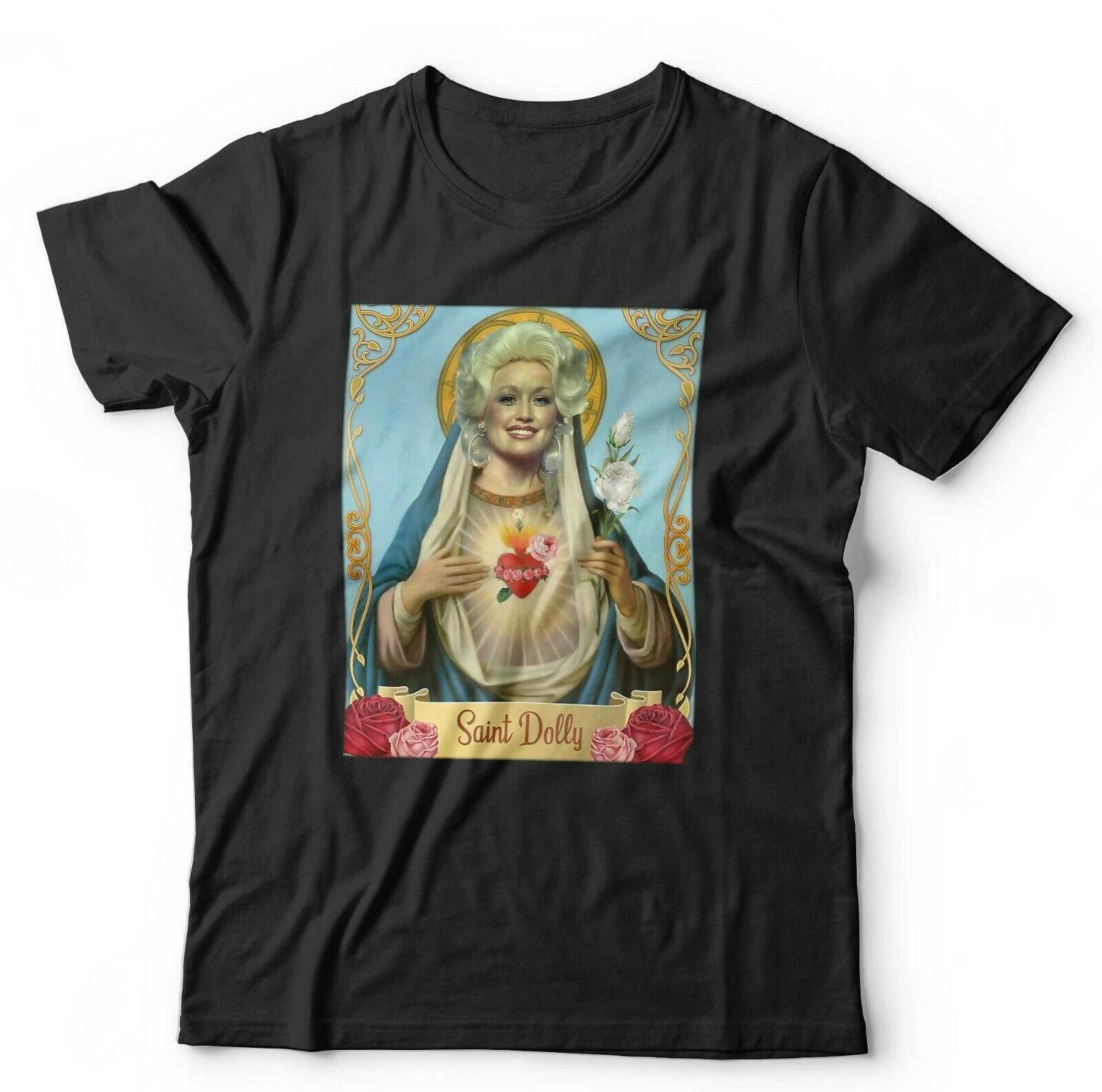 Saint Dolly Tshirt Unisex & Kids Funny Parody Country Western Music Virgin Mary 4XL