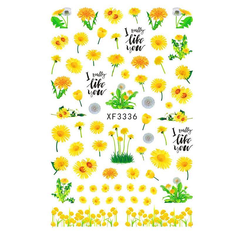 

3D наклейки для дизайна ногтей, 1лист