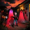 2Packs Halloween Decorations Outdoor,Halloween Party Decorations Indoor, Decor With Remote Control String Lights,Halloween Lights For Porches Yards