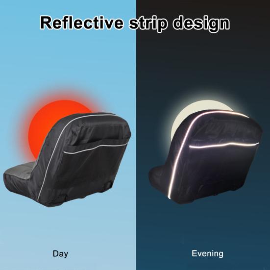 Lawn Mower Seat Cover with Drink Pouch Heavy Duty Oxford