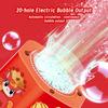 2026 New Year Firework Bubble Machine 20 Holes Bubble Blower Electronic Automatic Bubbles Maker with Music Light for Wedding Kids Party Christmas Gift
