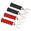 PATIKIL Banana Plug 2 4mm Copper Fork Spade Wire Connector Multimeter Test Lead for Electrical Circuit U-shaped Set, Sets, Adapter, Measurement,