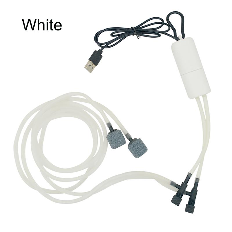 

Аквариумный USB кислородный воздушный насос, портативный бесшумный двухканальный аэратор для аквариума, мини-аксессуары с регулируемым объемом воздуха белый