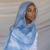 Watercolour Floral Scarves Printed Modal Breathable Hijab Lightweight Soft Cotton Woven Modal Muslim Women Shawl Hijab Scarf