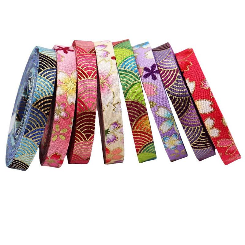 1m Flowers Ribbon Press Cloth Strip DIY Handmade Materials Headwear Hair Bows Clothing Shoes Hats Crafts