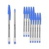 Amazon Basics Ballpoint Pens, Medium Point (1.0mm), Blue Ink, 12-Count, Translucent Barrel