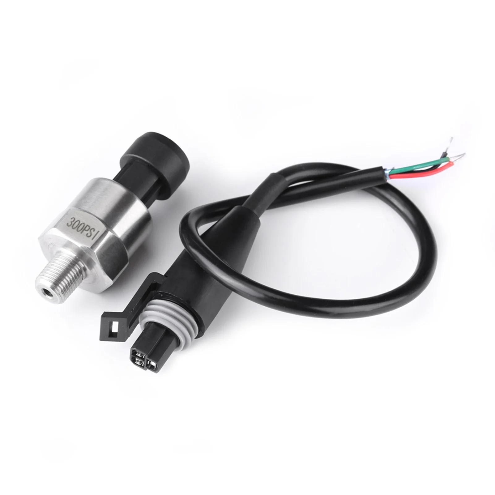 

1/8NPT Thread Stainless Steel Pressure Transducer Sender Sensor for Oil Fuel Air Water Pressure Sensor Pressure Transducer