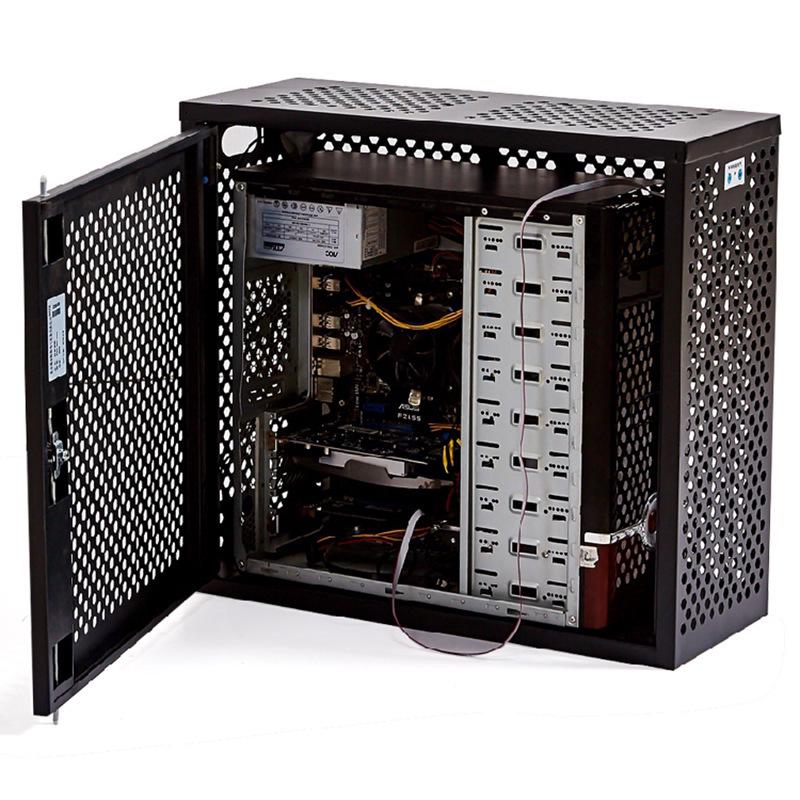 Secure Mini PC Case with Lock and USB Disable Feature