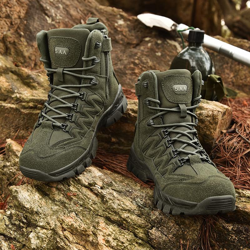 Tactical Combat Boots Men Desert Boots Outdoor Hiking Boots Ankle Shoes For Men Work Safty Shoes