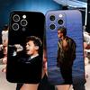 L-Luis M-Miguel Singer Soft Phone Case for iPhone 16 16E 17 Air 15 Pro Max 14 Plus 13 Mini 11 12 7 Black Cover Back Shell