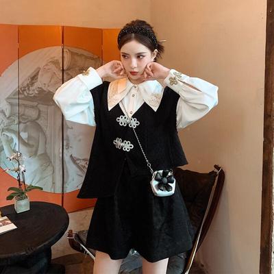 JK&JS Women's New Chinese Style Frog Button Vest