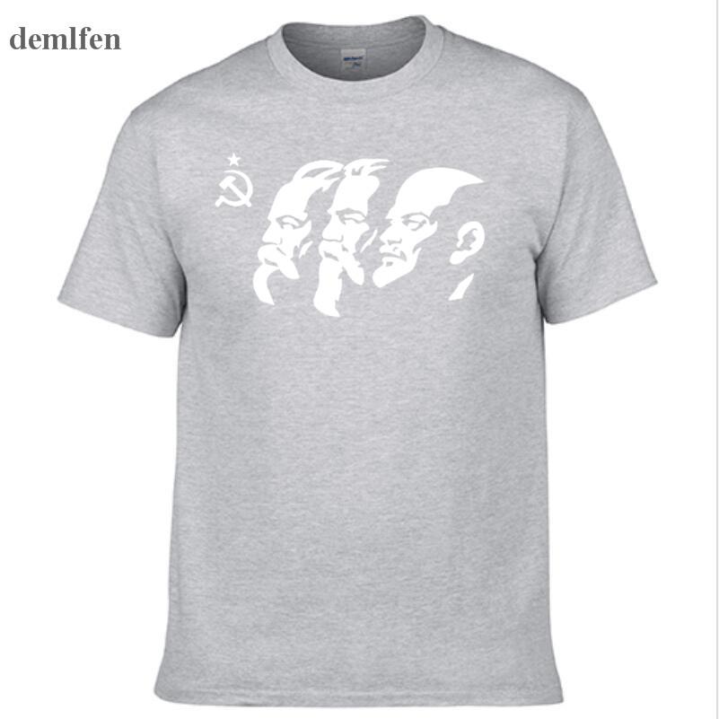 The Soviet Union The Great Communist Lenin Marx Engels Men S Short Sleeve T Shirt Ussr