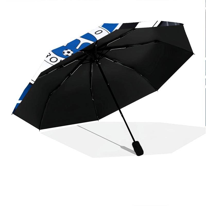 Club Deportivo Guadalajara (Chivas) pattern, automatic folding umbrella, portable and foldable design, 8 ribs, a Christmas or birthday gift.