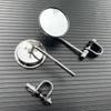 Universal 22-25mm Für Cafe Racer Chopper Bobber Harley Motorrad Retro Runde Rückansicht Lenker Clip-on Rückansicht seite Spiegel