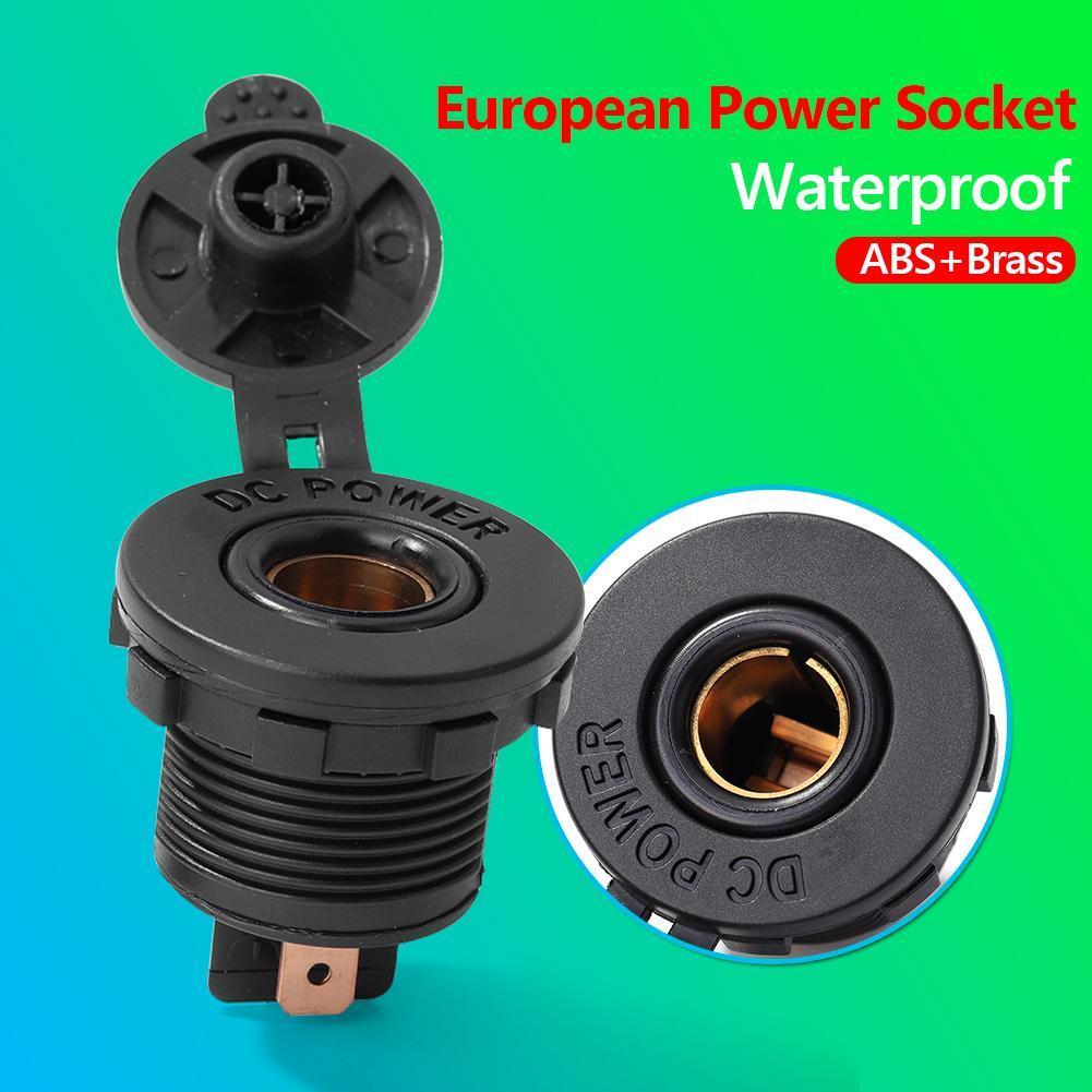 Pro Car DIN Socket with Terminals Rubber Waterproof Cover 12V DIN Socket Hella Socket Flush Panel Mount