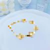 Lucky Clover Laser Bracelet - Fashionable Five-Flower Design for Women