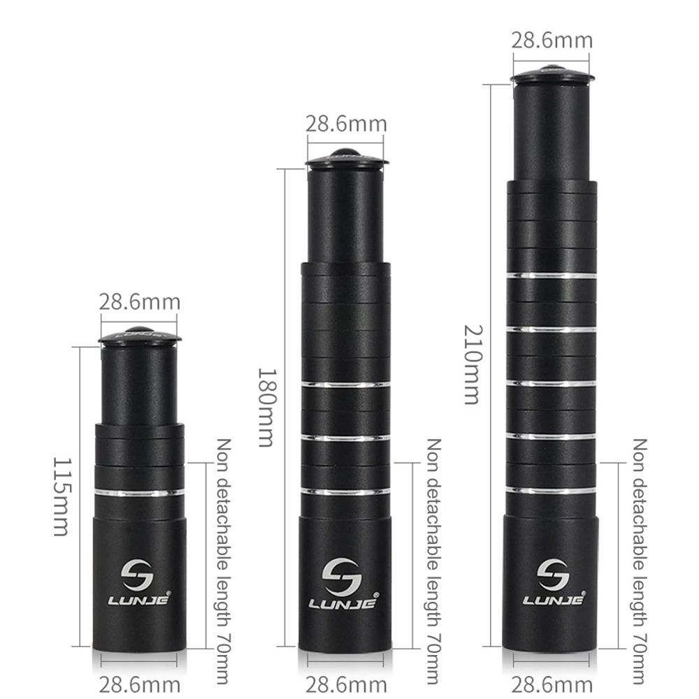 Fork Stem Riser 115/150/180/210mm Bike Handlebar Riser Bicycle Fork Stem Riser Bicycle Adaptor