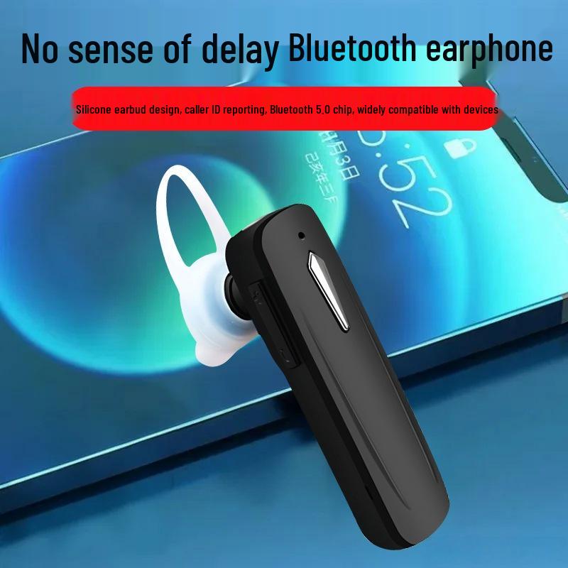 Wireless Bluetooth Single-Ear Sports Headset M163 with Low Latency and HD Calls.