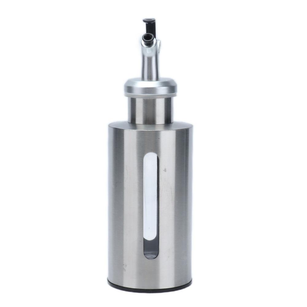 2pcs 190ml/290ml Oil Dispenser Bottle Stainless Steel Vinegar Dispenser Bottle Home Kitchen Use