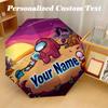 Among Us 8 Rib Auto Folding Umbrella, Personalized Custom Name Text