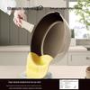 Xiao Cai Ya 24cm Non-stick Deep Frying Pan with Glass Lid