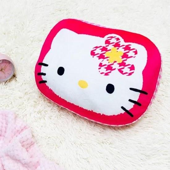 MORIPiLO Body Pillow Sanrio Hello Kitty Kao Hana Die-Cut Cushion Skin-Friendly Micro Fabric Goods Plush Toy Nap Pink 32x23x10cm Morishita