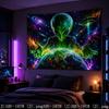 Psychedelisch Buitenaards Ruimte Melkweg Wandkleed Universum UV Gloed Wandhanger Slaapkamer Gaming E-Sports Huisdecoratie