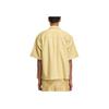 Levis Ss22 Fresh Series Solid Color Casual Denim Short Sleeve Shirt Men shirts Yellow A1921-0006