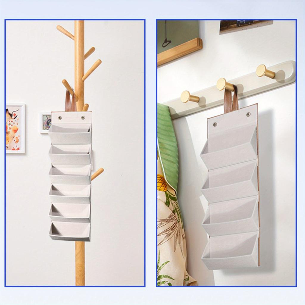 1pc 5-Slot Glasses Storage Box,Foldable Portable Organizer with Soft Cushioned Compartments,Durable Synthetic Faux Leather