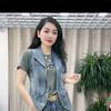 Women's Jacket Spring And Autumn Fashion Sleeveless Versatile Ladies Denim Vest Coat Short Elegant Female Tank Top