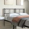 VidaXL Black Metal Headboard 135 Cm 372211