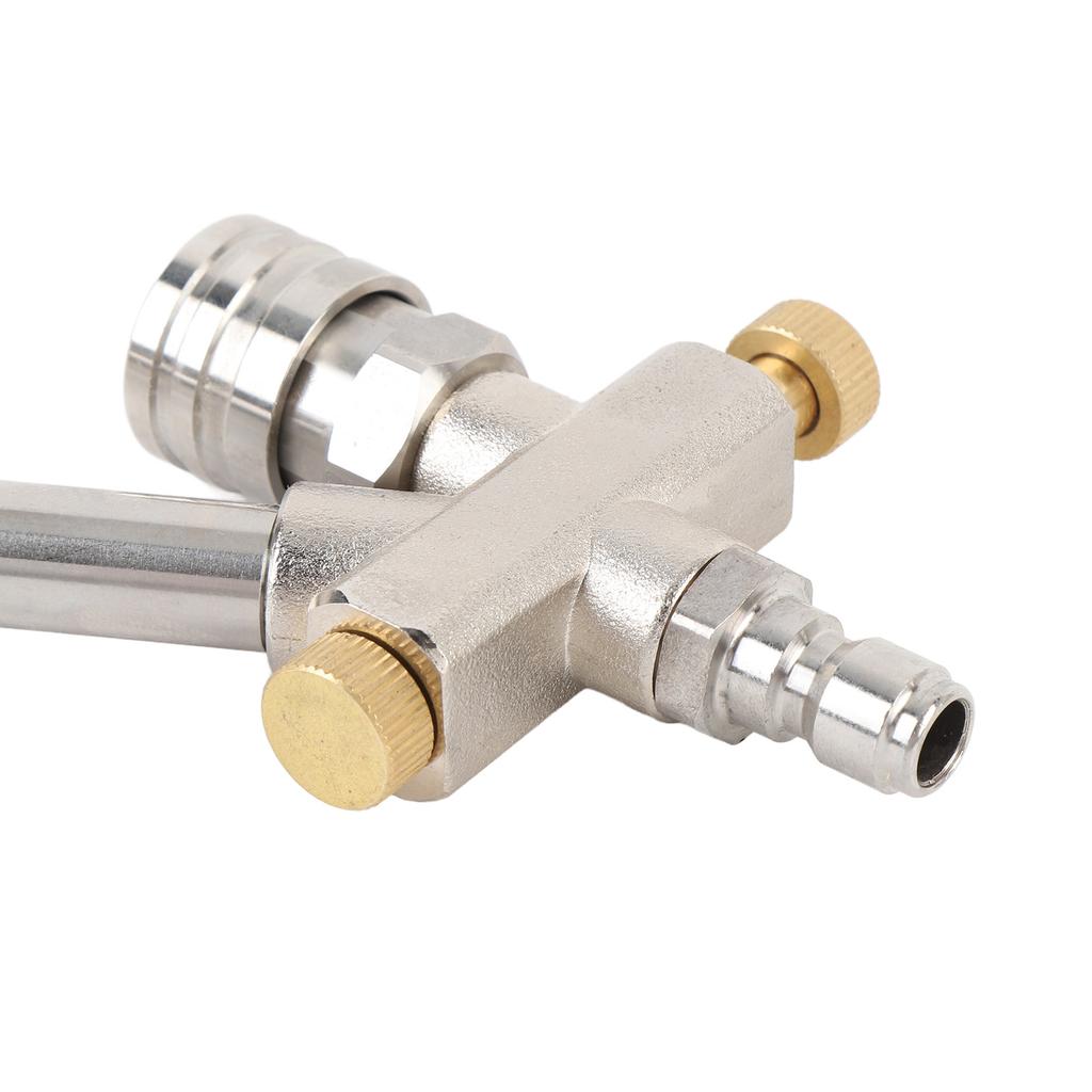 Dual Connector Accessory for Pressure Washer Foam Cannon 1 4 Inch Quick Connect Double Tip Attachment for Car