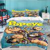 Popeye's Strength Displayed 3PCS Bedding set,Ideal for 1pc Duvet Cover And 2pcs Pillowcases Perfect for Fan gift,Ideal for Bedroom, Dormitory
