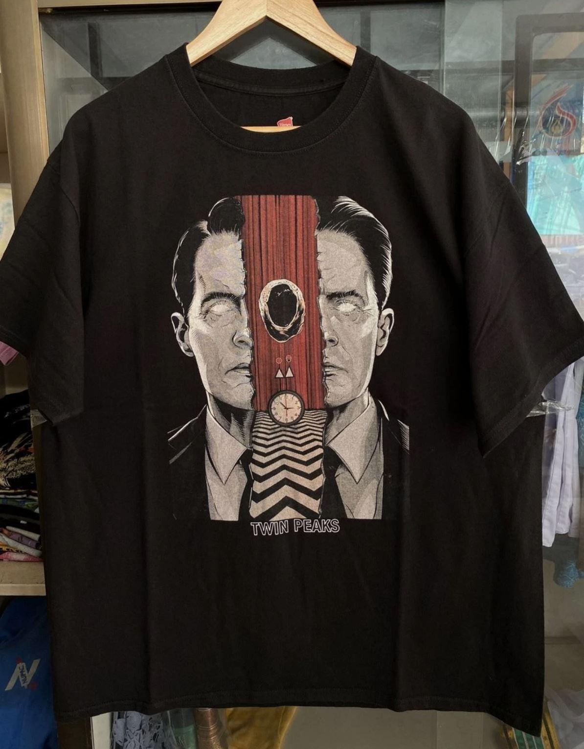Twin Peaks David Lynch Retro Style Black Unisex Tshirt Reprint S-5XL XL