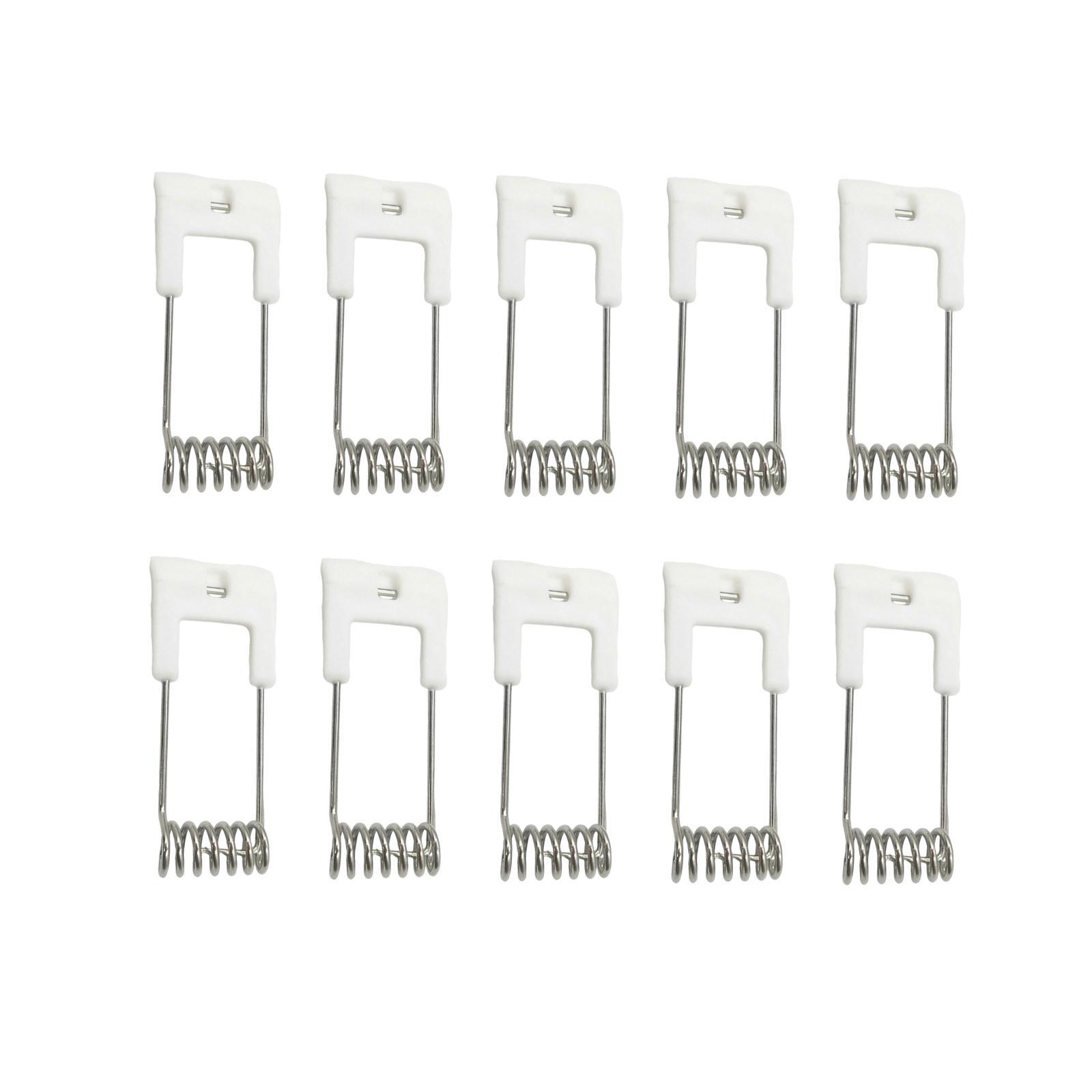 

10 шт. Встраиваемая панельная лампа Пружинный зажим Металлический крепеж Профессиональный для кронштейна потолочной лампы Аксессуары для освещения Светодиодный встраиваемый белый